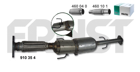 Soot/Particulate Filter, exhaust system (910354)