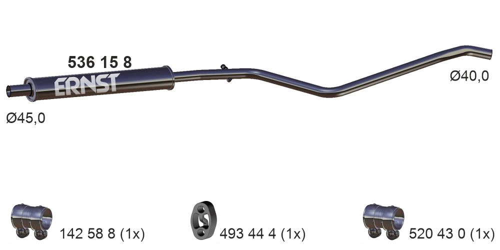 Centre Muffler (536158)