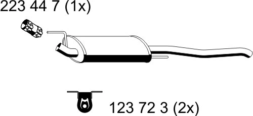 Rear Muffler (142113)