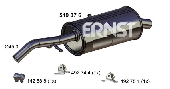 Rear Muffler (519076)