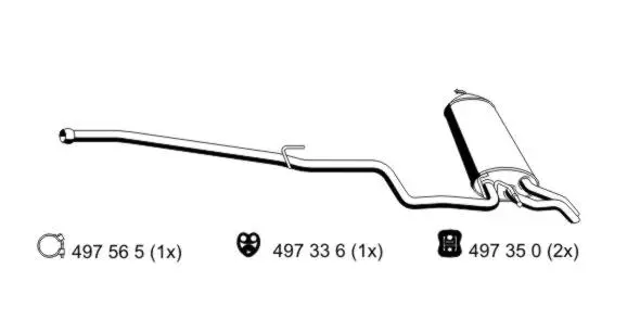 Rear Muffler (351041)