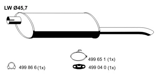 Rear Muffler (042154)