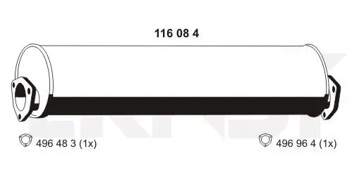 Rear Muffler (116084)