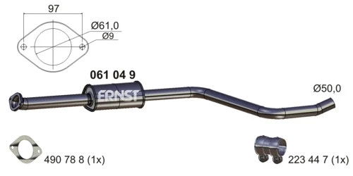 Centre Muffler (061049)