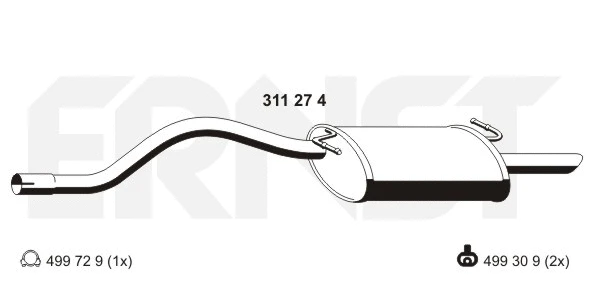 Rear Muffler (311274)