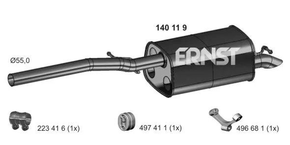 Rear Muffler (140119)