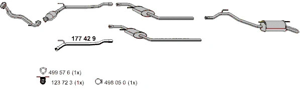 Repair Pipe, catalytic converter