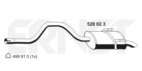 Rear Muffler (528023)