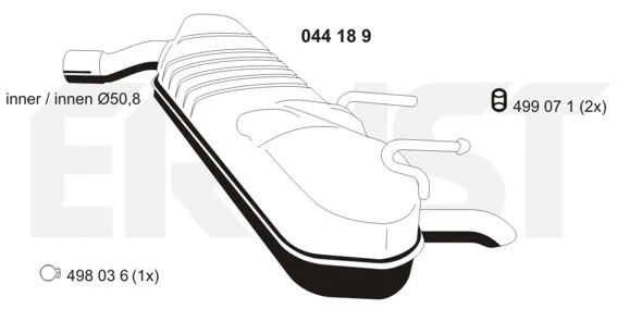 Rear Muffler (044189)