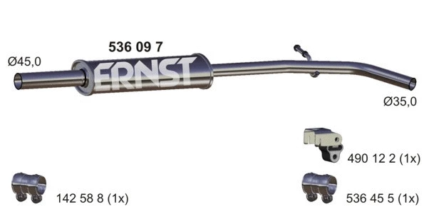 Centre Muffler (536097)