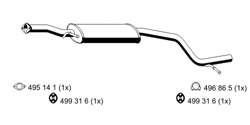 Centre Muffler (344067)