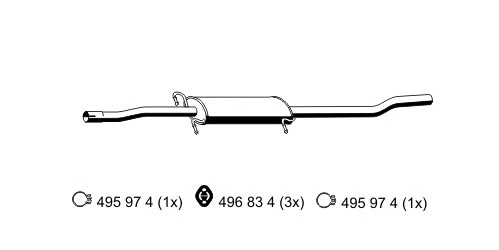 Centre Muffler (385114)