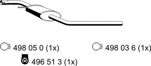 Centre Muffler (177030)