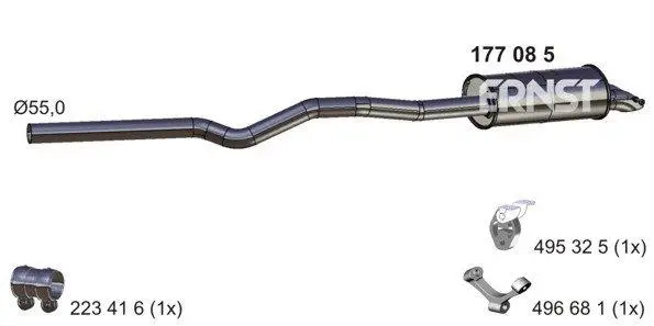 Rear Muffler (177085)