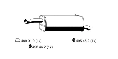 Rear Muffler (313230)