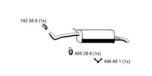 Rear Muffler (645126)