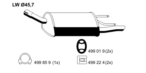 Rear Muffler (011044)