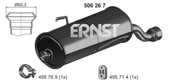 Rear Muffler (506267)
