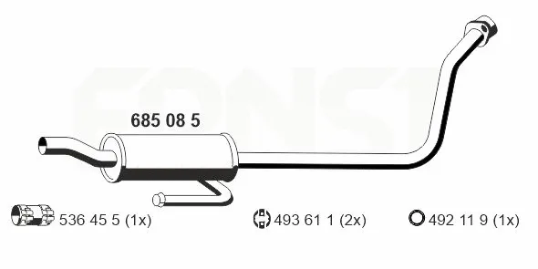 Centre Muffler (685085)