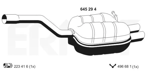 Rear Muffler (645294)