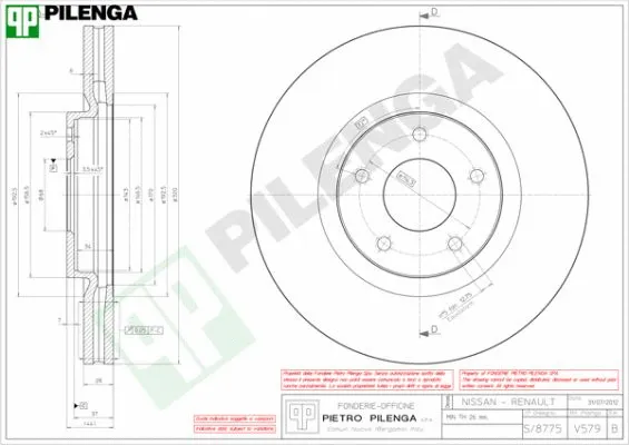 Brake Disc (V579)