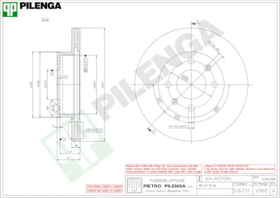Brake Disc (V968)