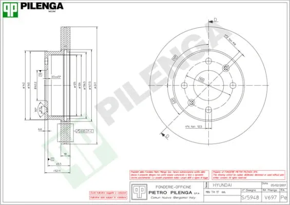 Brake Disc (V697)