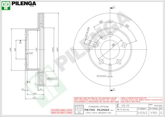 Brake Disc (V165)