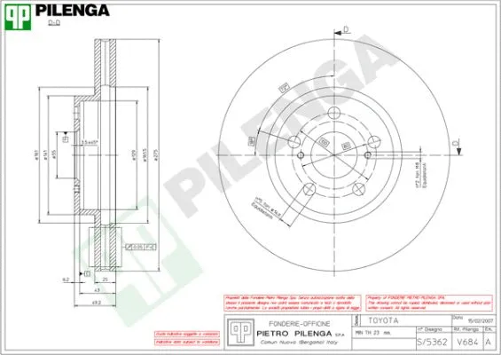 Brake Disc (V684)
