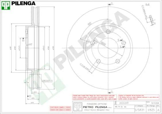Brake Disc (V825)