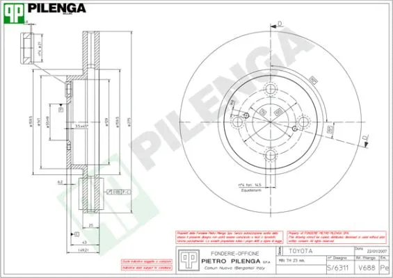 Brake Disc (V688)