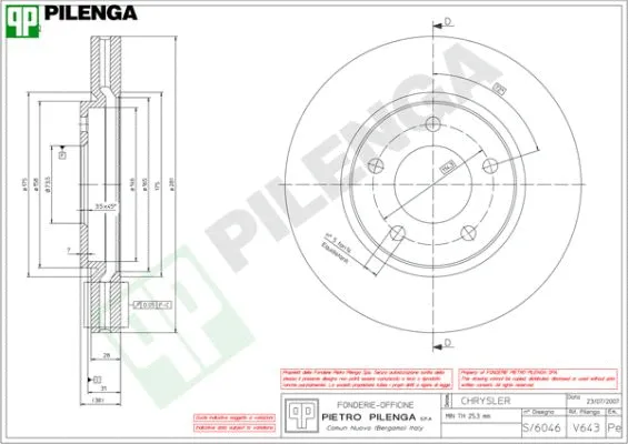 Brake Disc (V643)