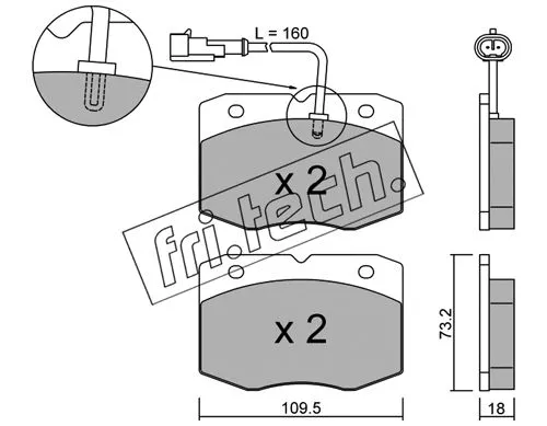 Brake Pad Set, disc brake (141.1)