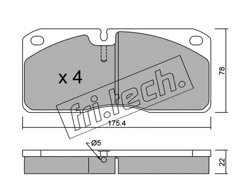 Brake Pad Set, disc brake (278.0)