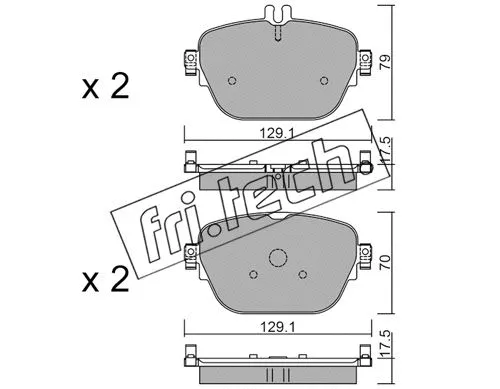 Brake Pad Set, disc brake (1138.0)