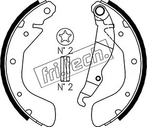 Brake Shoe Set (1073.166)