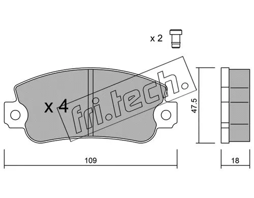 Brake Pad Set, disc brake (035.1)
