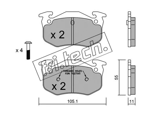 Brake Pad Set, disc brake (040.1)