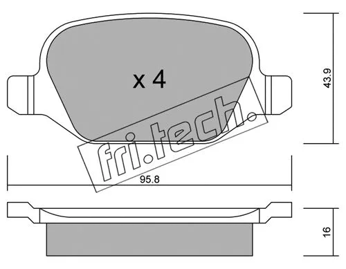 Brake Pad Set, disc brake (333.1)