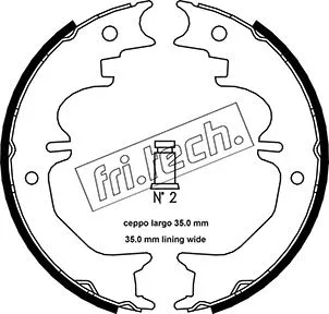 Brake Shoe Set, parking brake (1115.313)