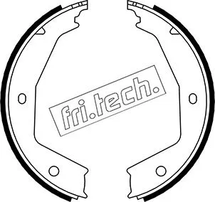 Brake Shoe Set, parking brake (1079.194)