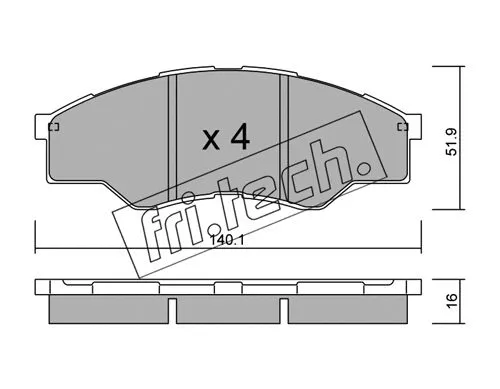 Brake Pad Set, disc brake (813.0)