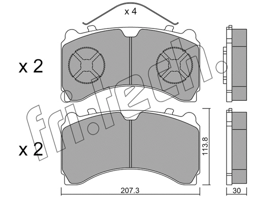 Brake Pad Set, disc brake (951.0)