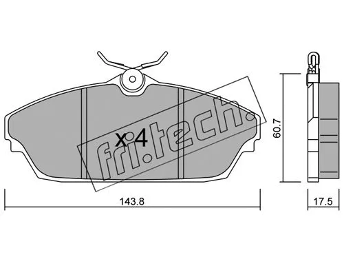 Brake Pad Set, disc brake (798.0)