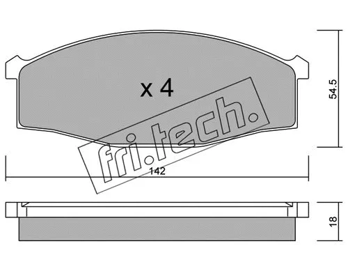 Brake Pad Set, disc brake (513.0)
