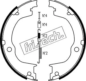 Brake Shoe Set, parking brake (1073.175K)