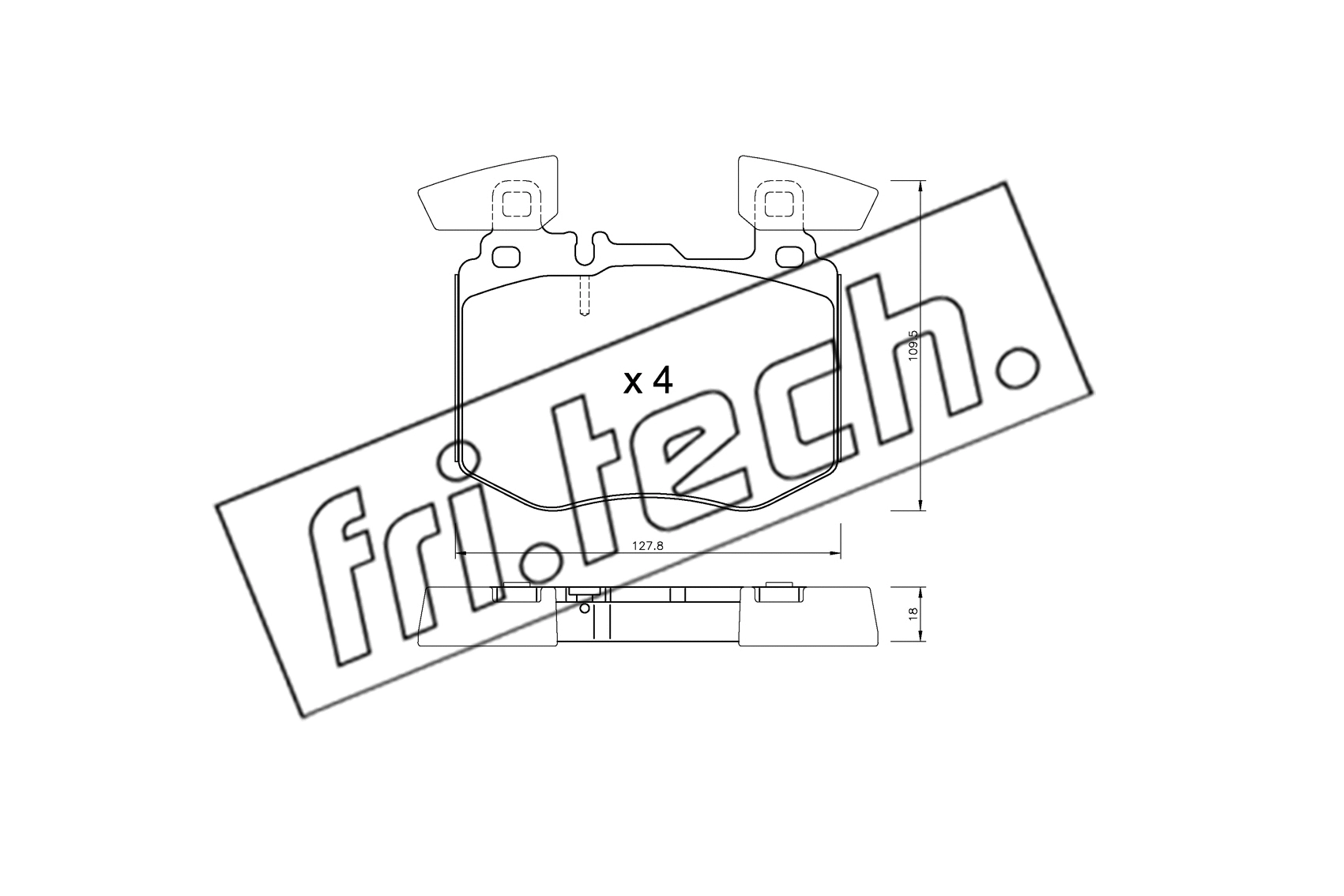 Brake Pad Set, disc brake (1310.0)