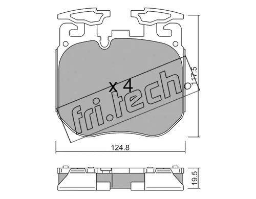 Brake Pad Set, disc brake (1147.0)