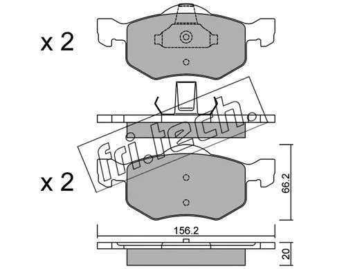 Brake Pad Set, disc brake (625.0)
