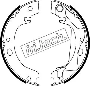 Brake Shoe Set, parking brake (1115.318)